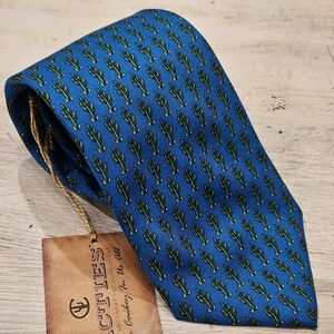 NWT Cacties Cactus Pattern Silk Necktie Tie - 3.5" Wide